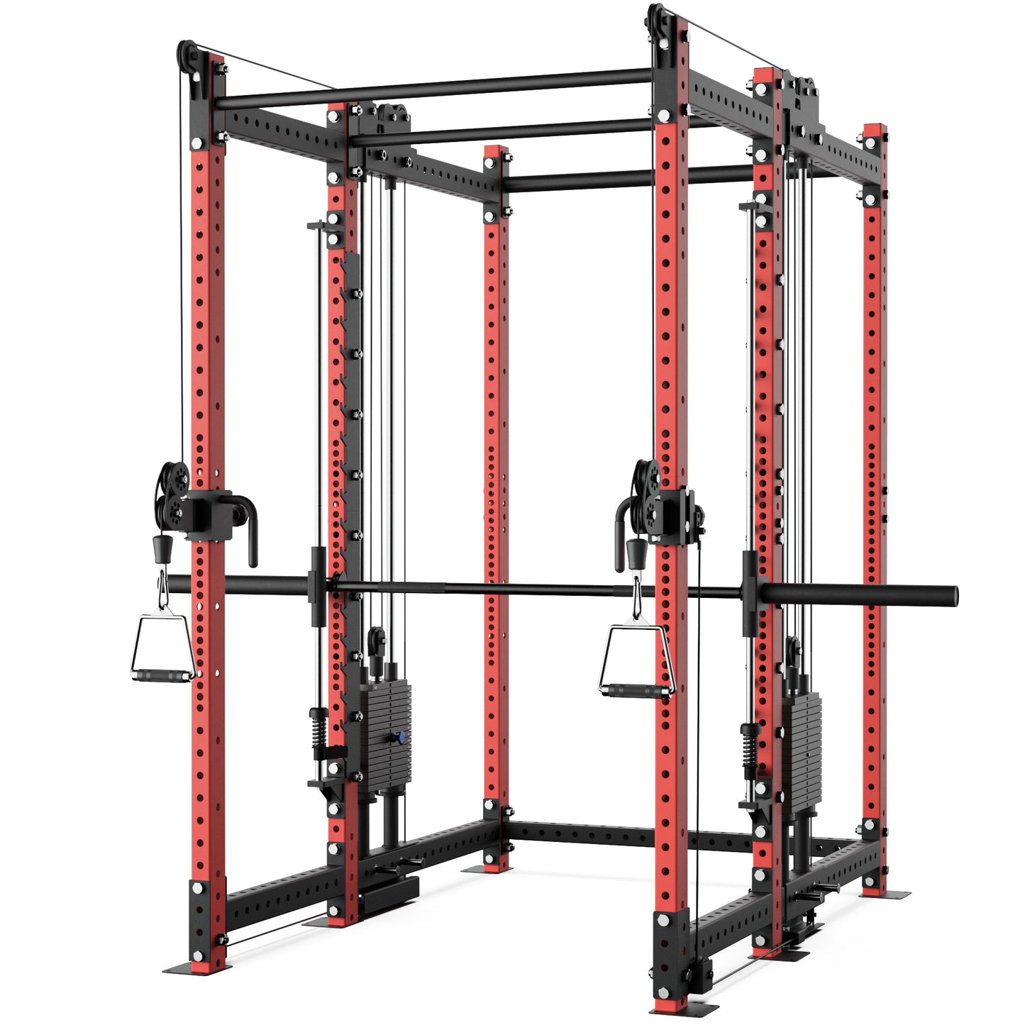 Synergee 2300 Series Power Cage with Synchronized Loaded Cable Cross Overs and Smith Machine