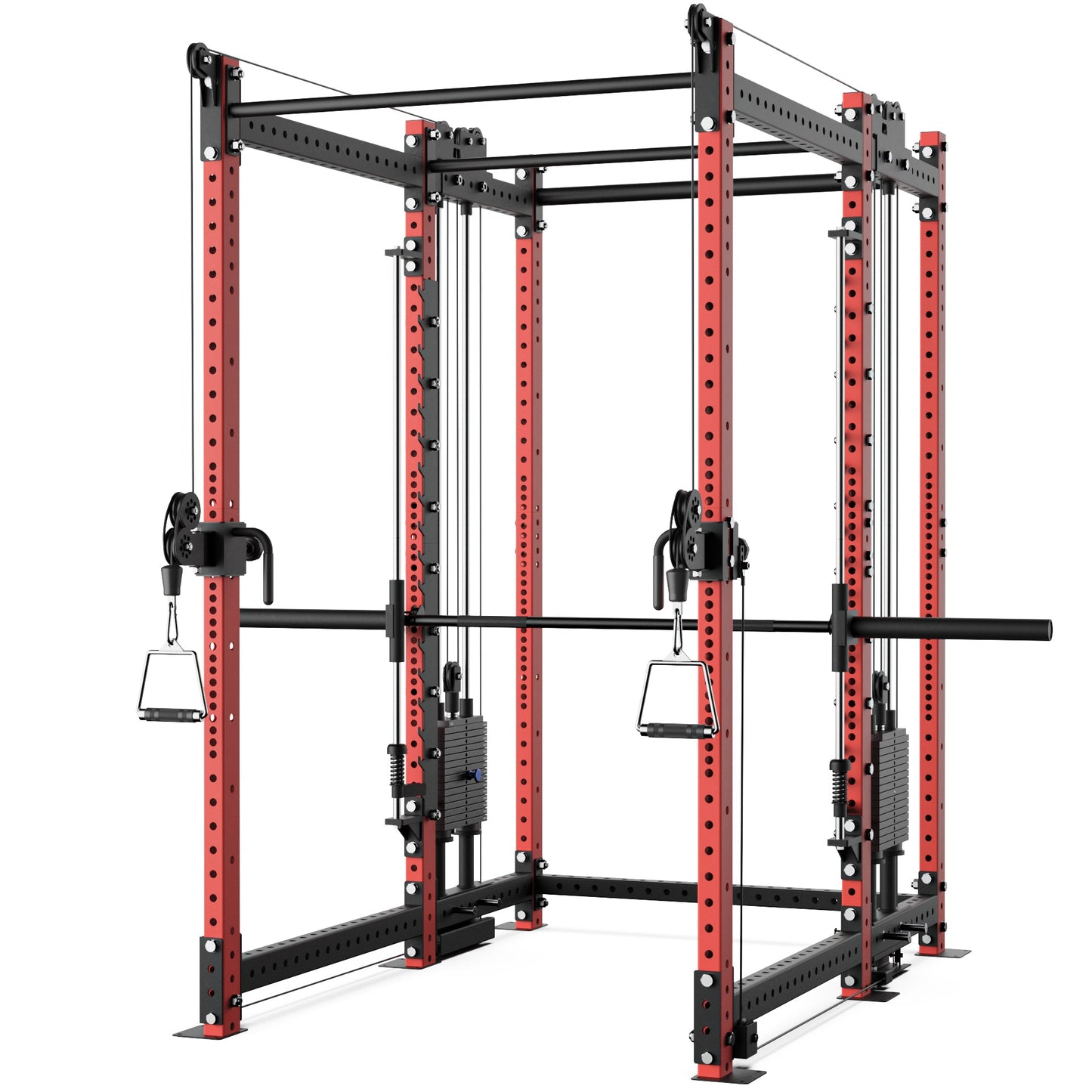 Synergee 2300 Series Power Cage with Synchronized Loaded Cable Cross Overs and Smith Machine