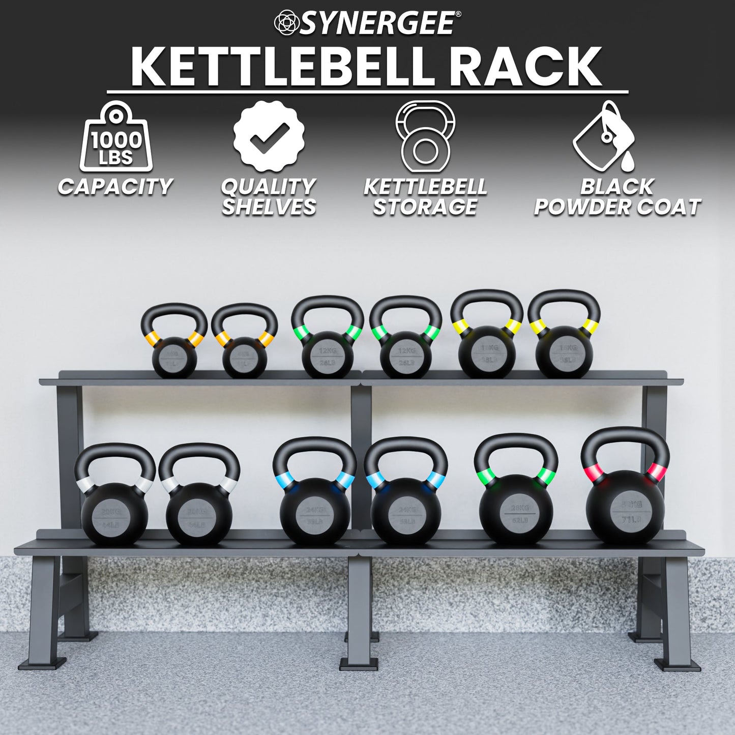 Synergee Kettlebell Storage Rack