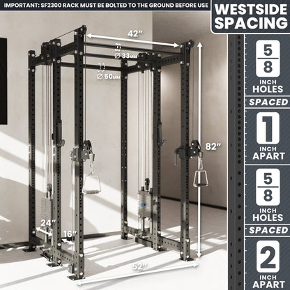 Synergee 2300 Series Power Cage with Synchronized Loaded Cable Cross Overs