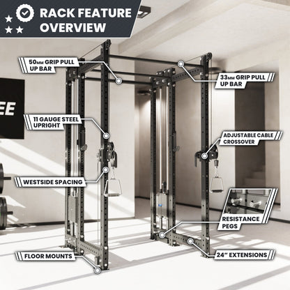 Synergee 2300 Series Power Cage with Synchronized Loaded Cable Cross Overs