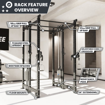 Synergee 2300 Series Power Cage with Synchronized Loaded Cable Cross Overs