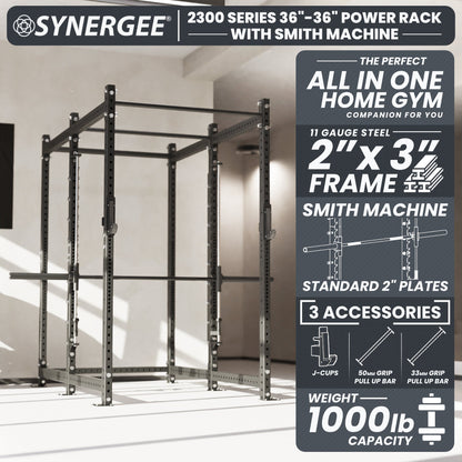 Synergee 2300 Series Power Cage with Smith Machine