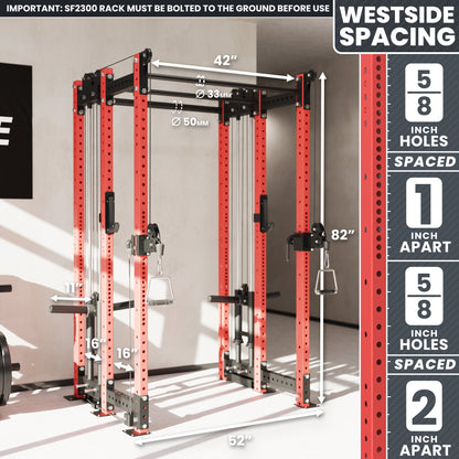 Synergee 2300 Series Power Cage with Plate Loaded Cable Cross Overs
