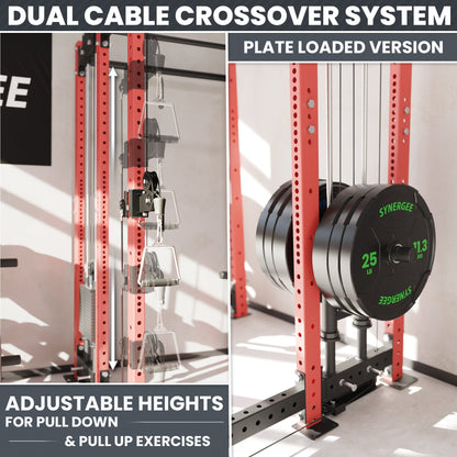 Synergee 2300 Series Power Cage with Plate Loaded Cable Cross Overs