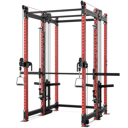 Synergee 2300 Series Power Cage with Plate Loaded Cable Cross Overs and Smith Machine