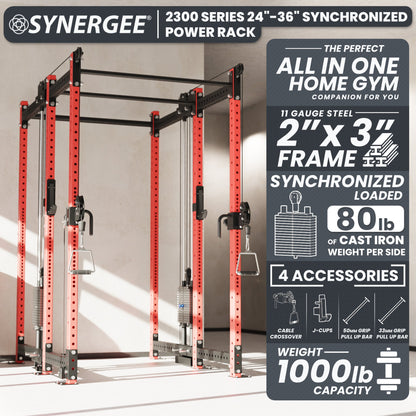 Synergee 2300 Series Power Cage with Synchronized Loaded Cable Cross Overs