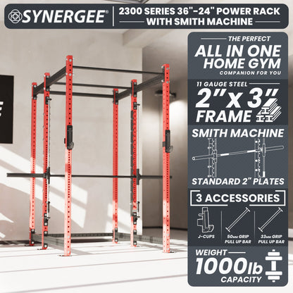 Synergee 2300 Series Power Cage with Smith Machine
