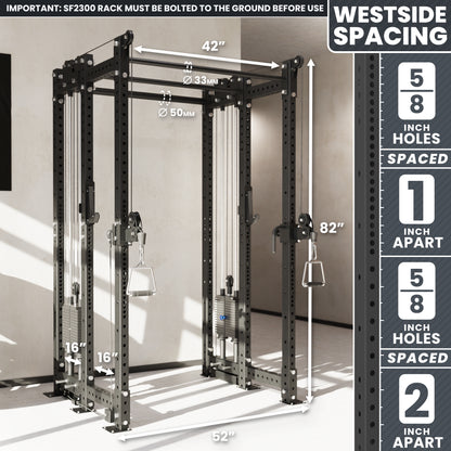 Synergee 2300 Series Power Cage with Synchronized Loaded Cable Cross Overs