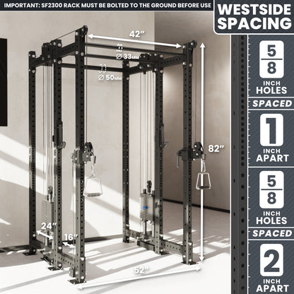 Synergee 2300 Series Power Cage with Synchronized Loaded Cable Cross Overs