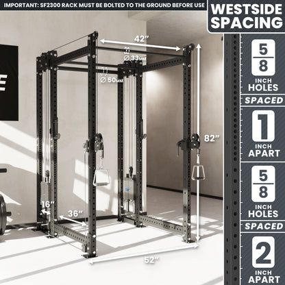 Synergee 2300 Series Power Cage with Synchronized Loaded Cable Cross Overs