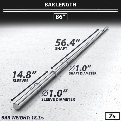 Synergee 1" Barbell