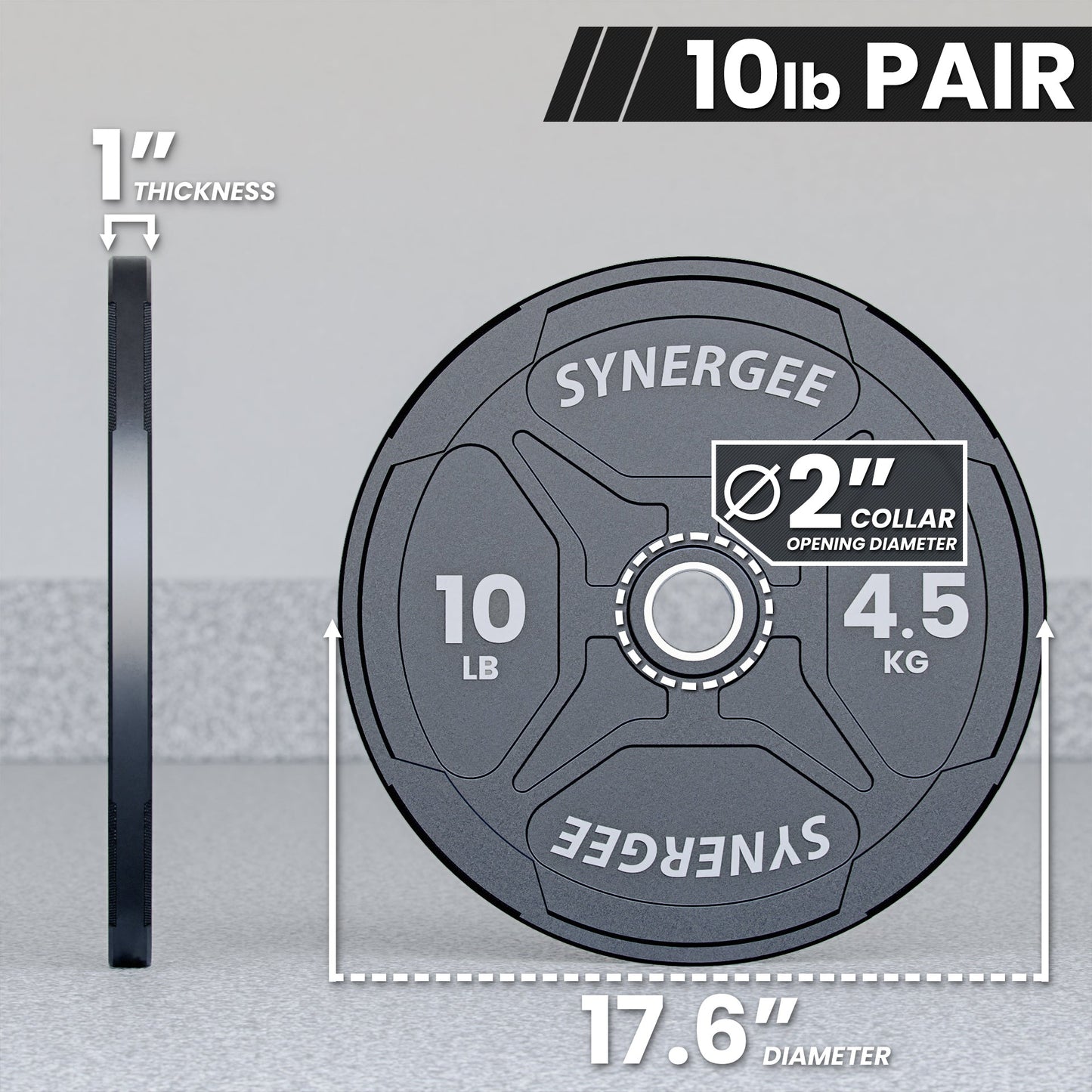 Synergee EZ Grip Bumper Plates